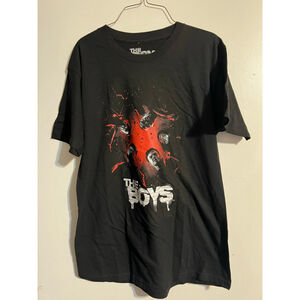 Men's The Boys Black Red Short Sleeve Tee M